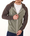 Triblend Raglan Colorblock Zip Fleece Hoodie