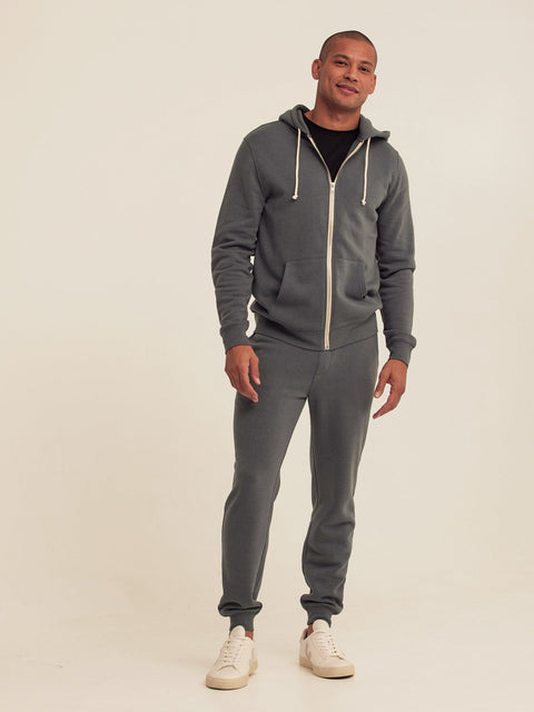 Triblend Zip Fleece Hoodie