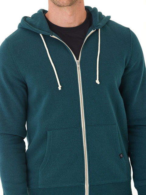 Triblend Zip Fleece Hoodie