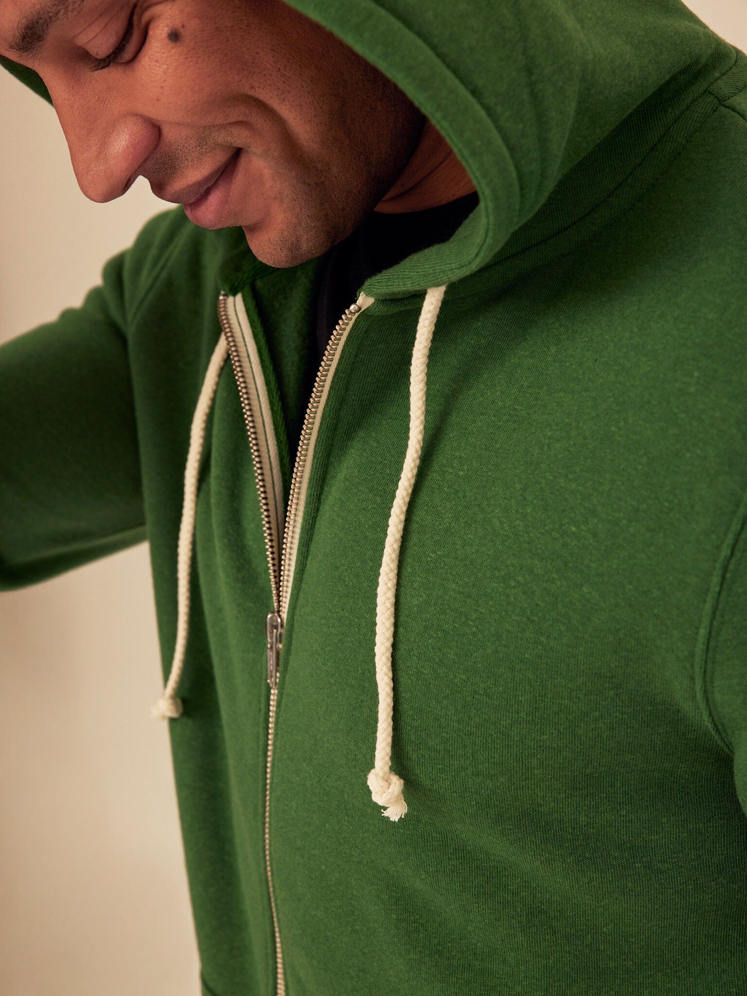 Triblend Zip Fleece Hoodie