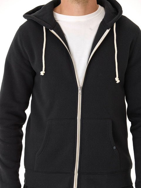Triblend Zip Fleece Hoodie