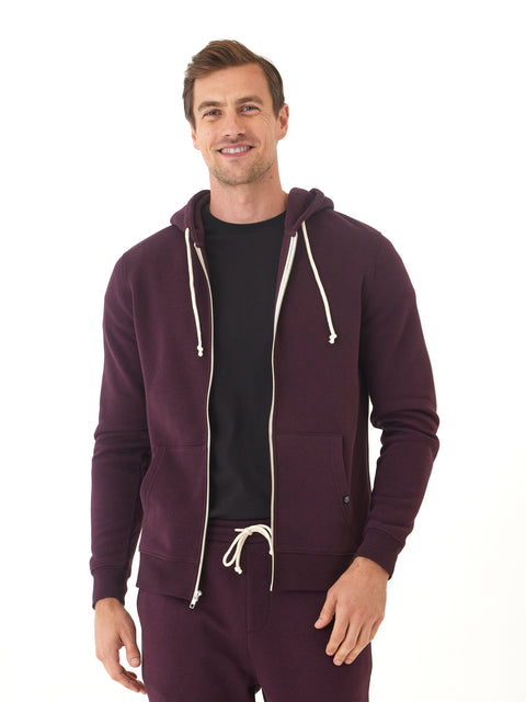 Triblend Zip Fleece Hoodie