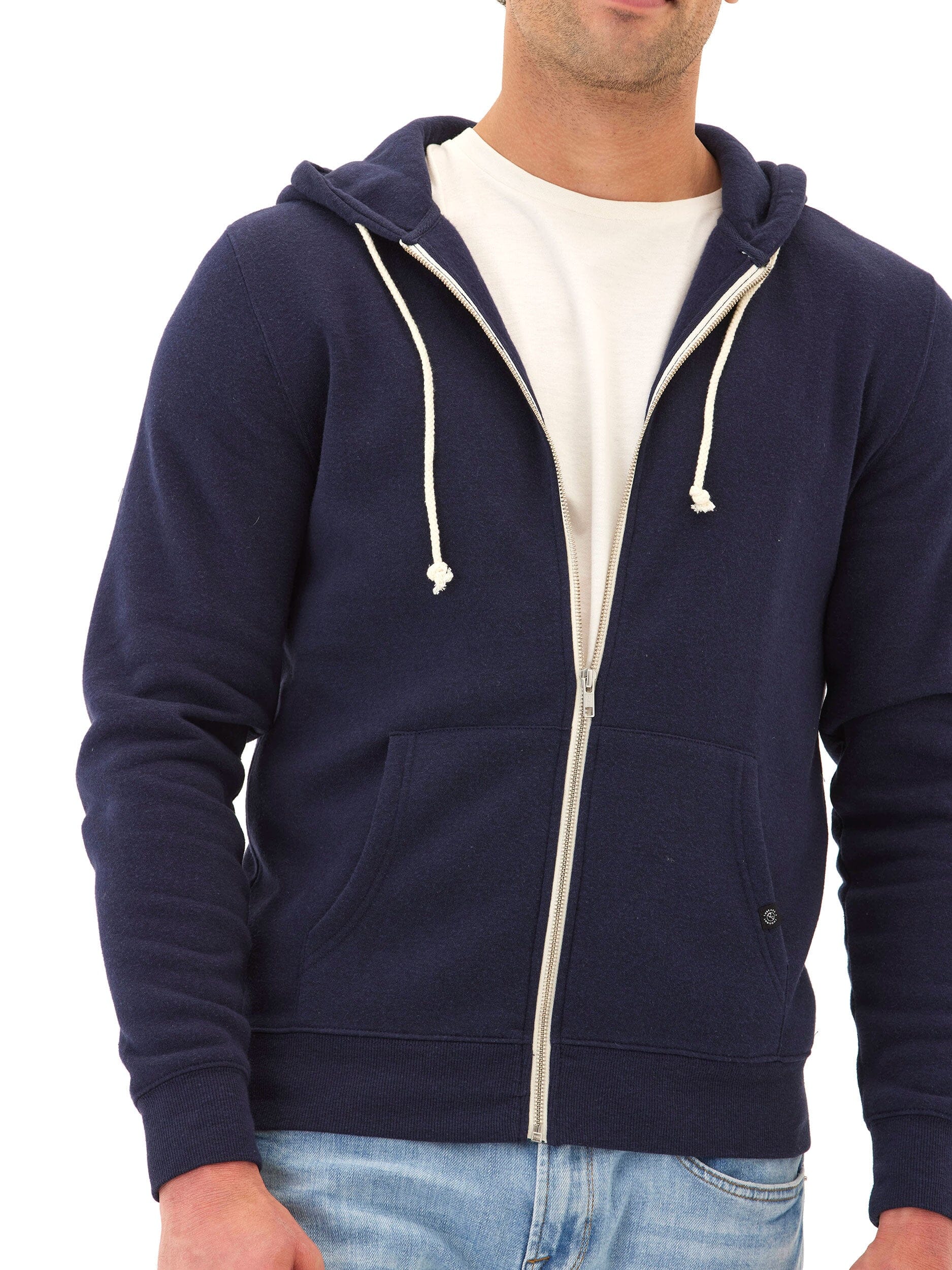 Triblend Zip Fleece Hoodie