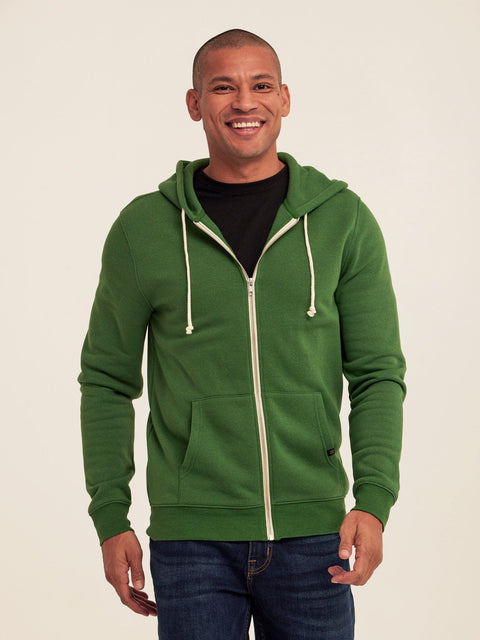 Triblend Zip Fleece Hoodie