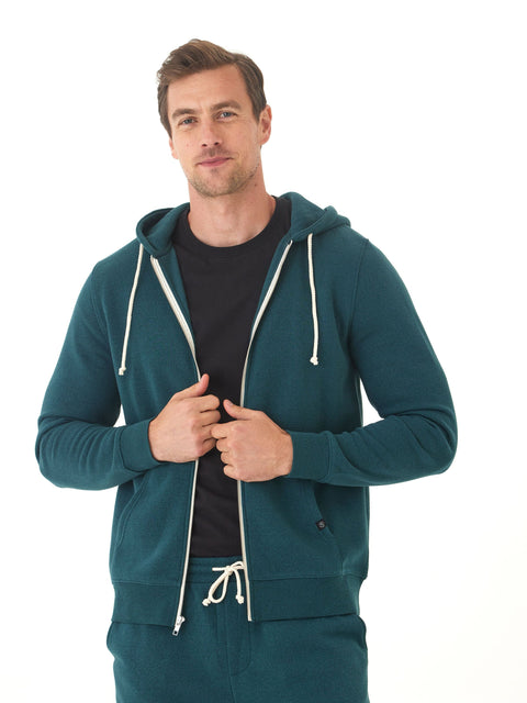 Triblend Zip Fleece Hoodie