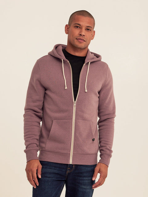 Triblend Zip Fleece Hoodie