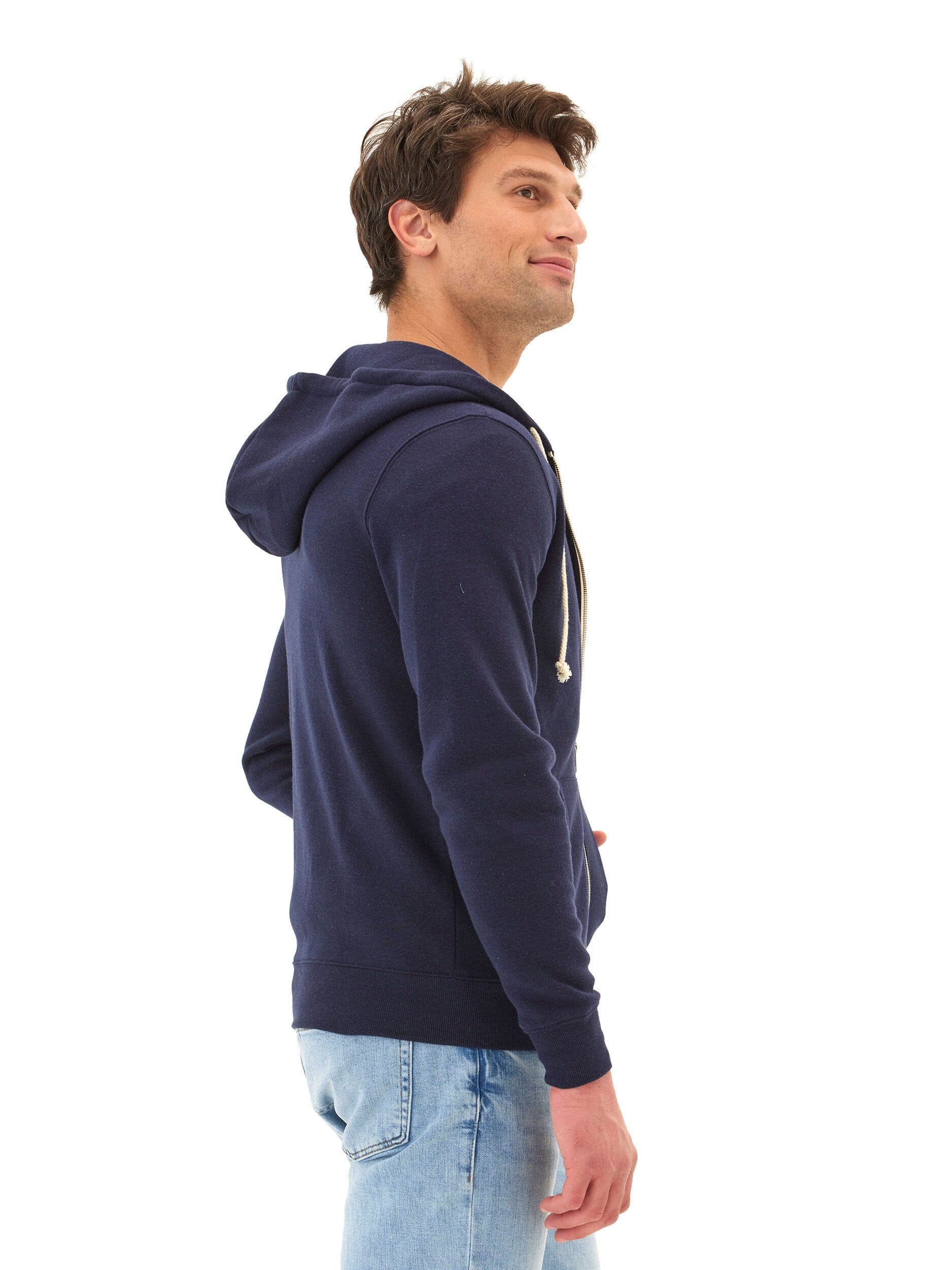 Triblend Zip Fleece Hoodie