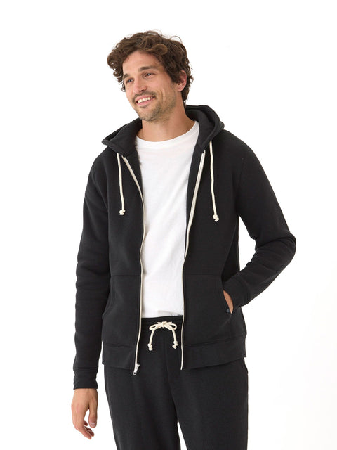 Triblend Zip Fleece Hoodie