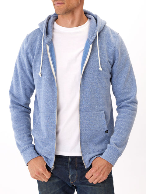 Triblend Zip Fleece Hoodie