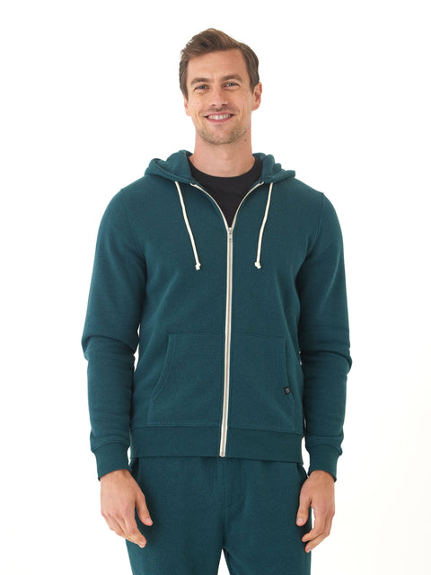 Triblend Zip Fleece Hoodie