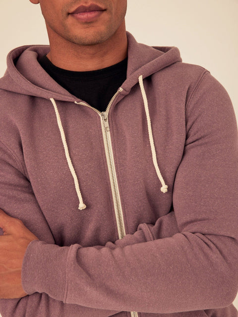 Triblend Zip Fleece Hoodie