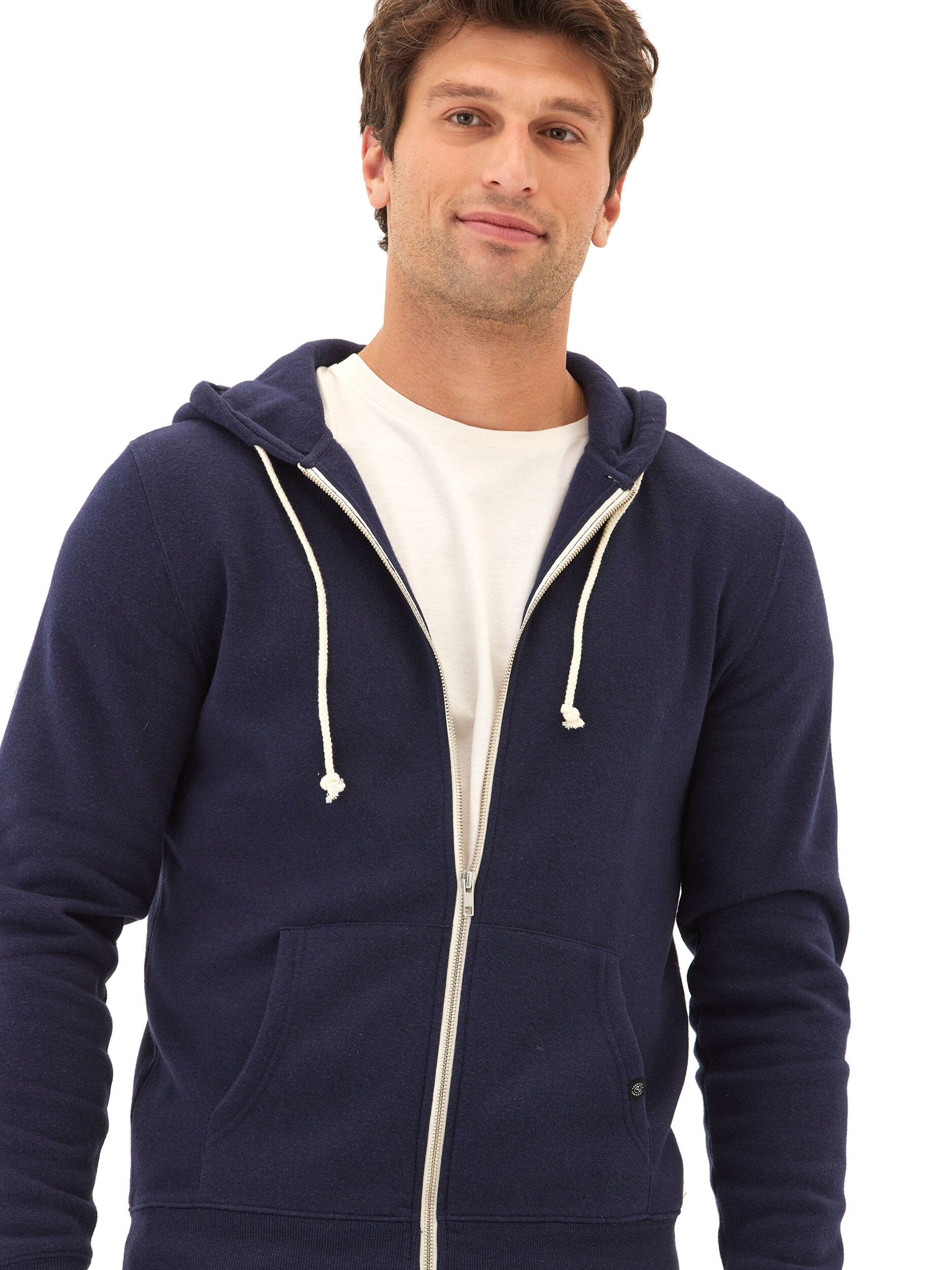 Triblend Zip Fleece Hoodie
