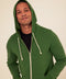 Triblend Zip Fleece Hoodie