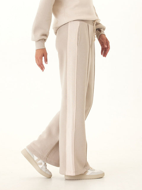 Tricia Triblend Fleece Colorblock Wide Leg Pant