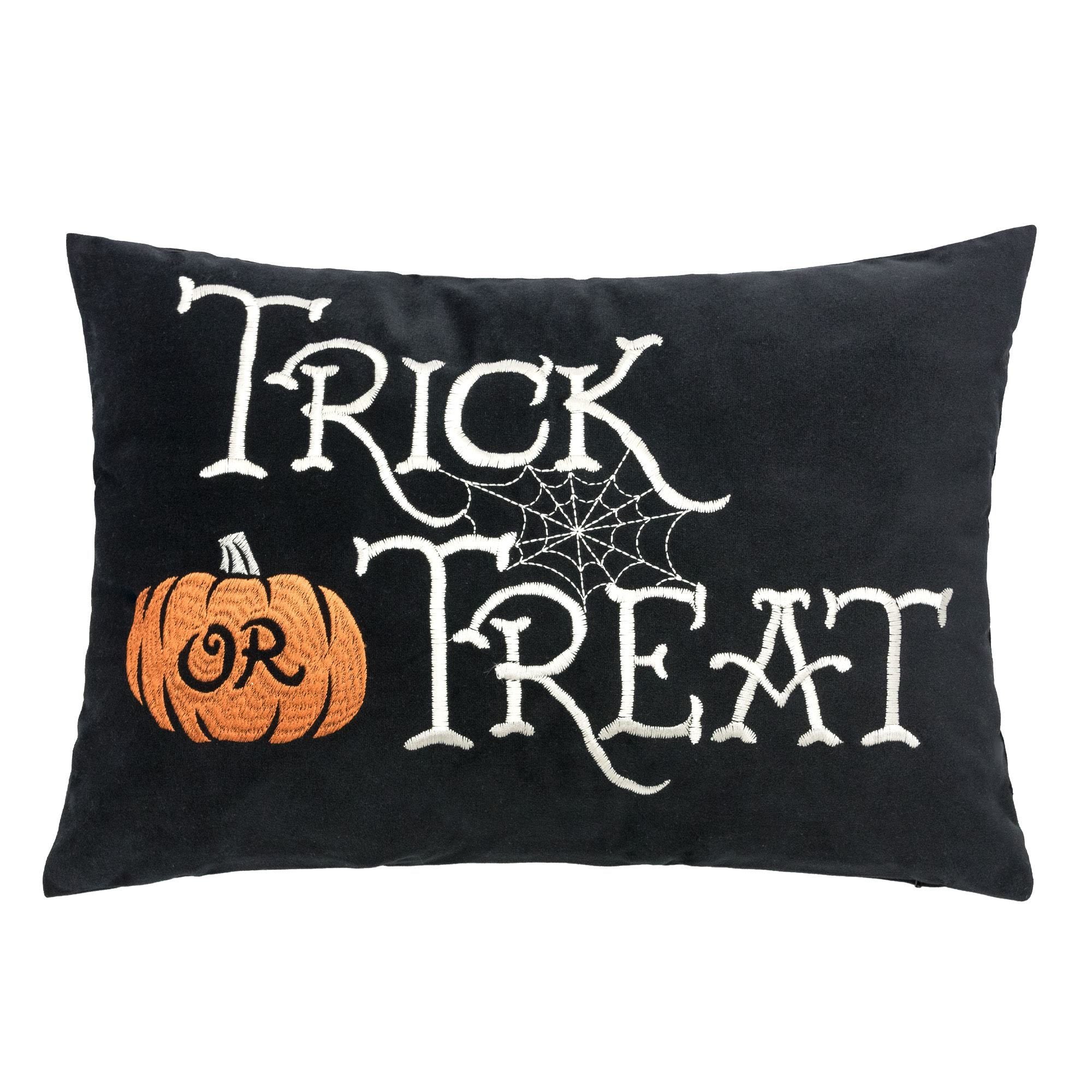 Trick or Treat Halloween Lumbar Pillow –