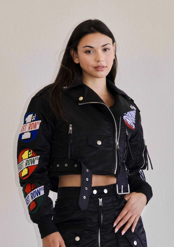 True Freedom Nylon MA-1 Rider Jacket Black-Jacket-Vibrant M.i.U-S-Urbanheer