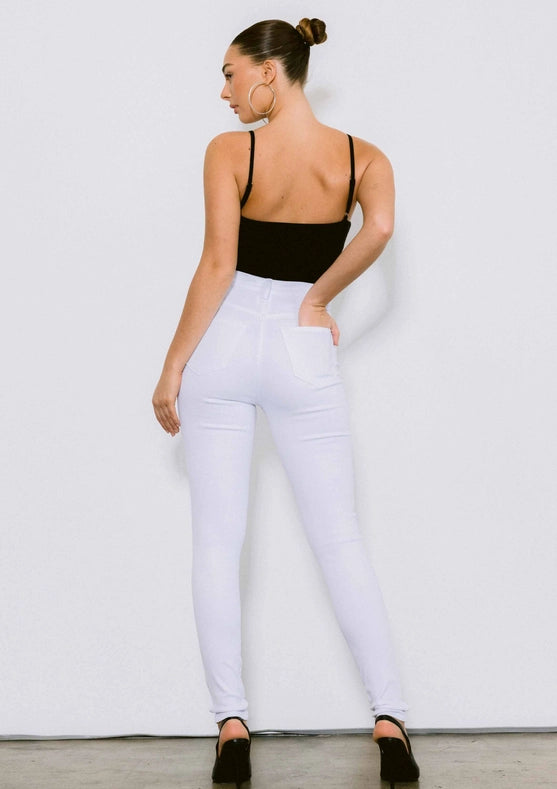 Trustfall Skinny Jeans WHITE