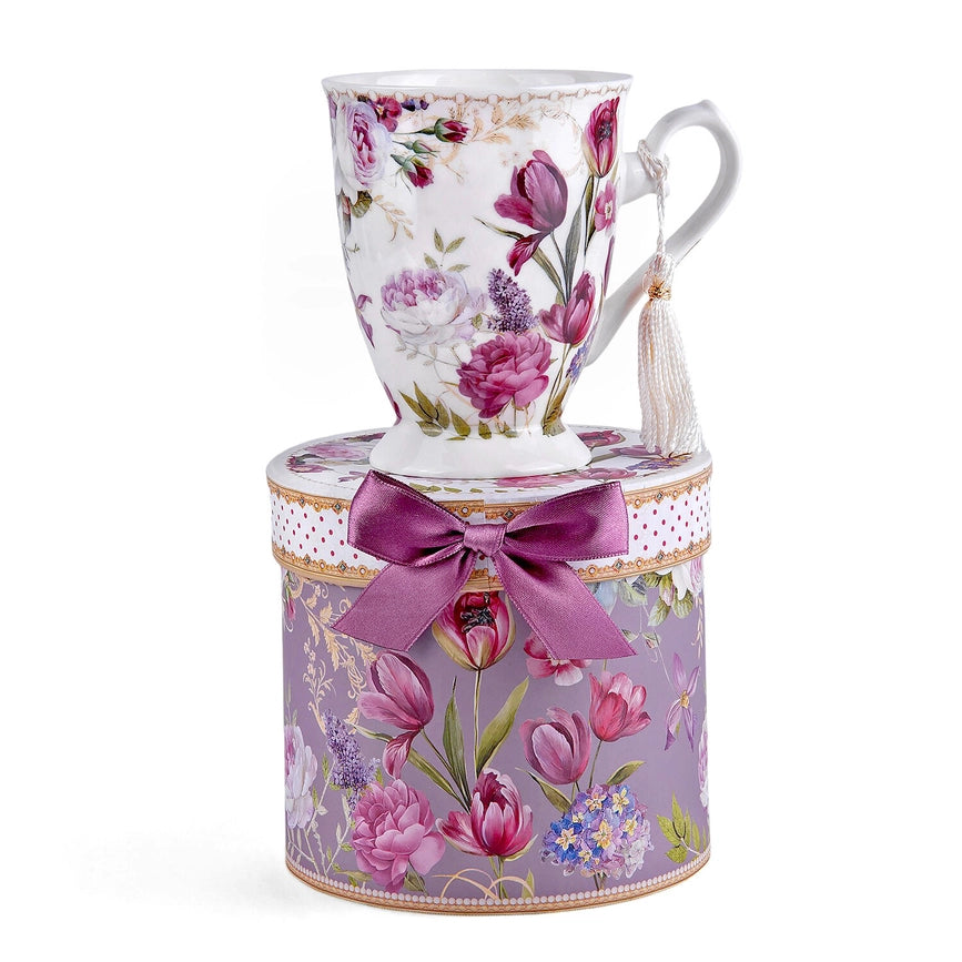 Tulip Tea/Coffee Tall Mug in Gift Box-Mug-STP-3.07 x 4.1" (7.8 x 10.5 cm)-Urbanheer