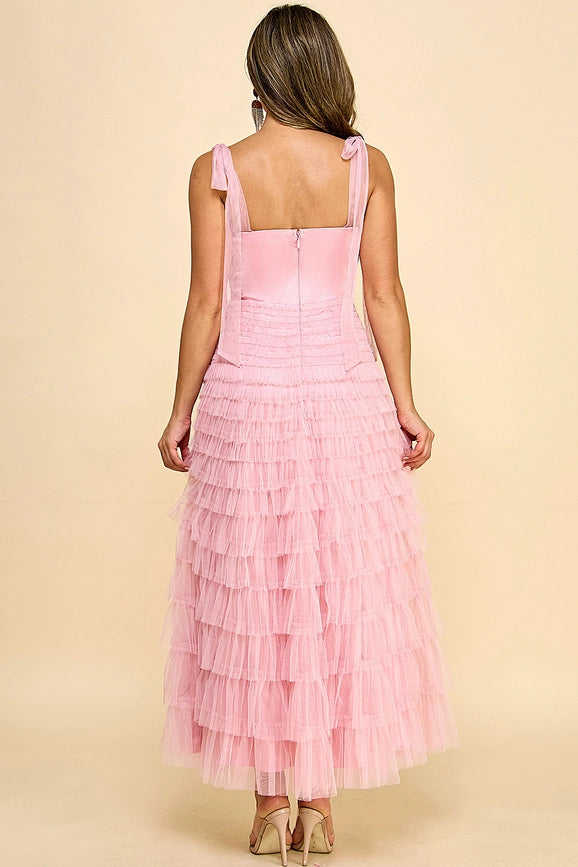 Tulle Midi Dress-Dress-Maniju-S-Blush-Urbanheer