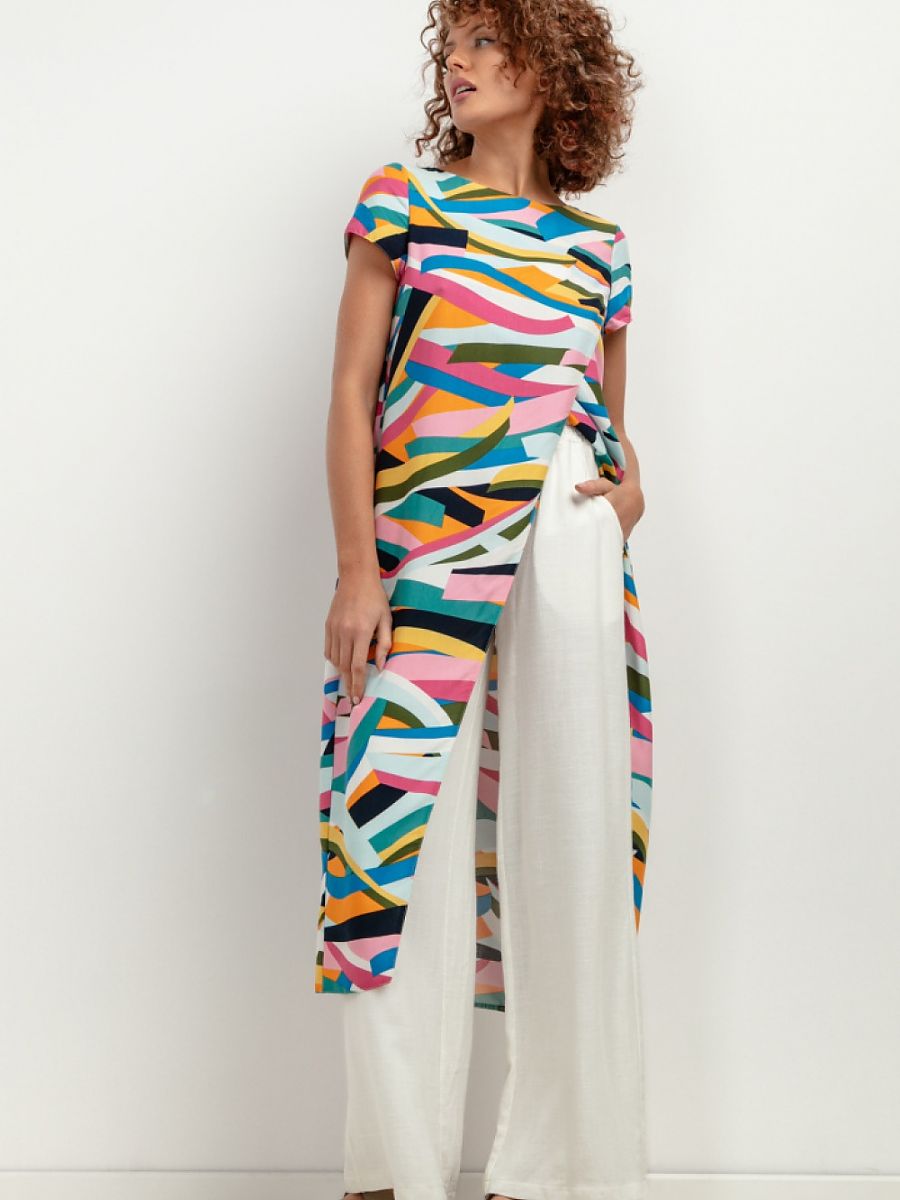 Tunic women outfit 198563 Tessita-Women`s Blouses, Tunics-Tessita-multicolor-L-Urbanheer