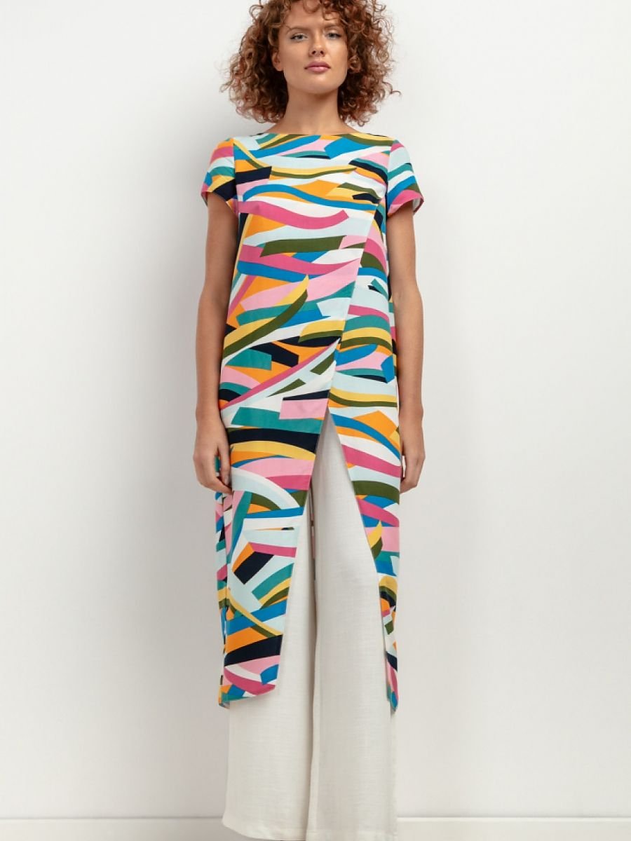 Tunic women outfit 198563 Tessita-Women`s Blouses, Tunics-Tessita-multicolor-L-Urbanheer