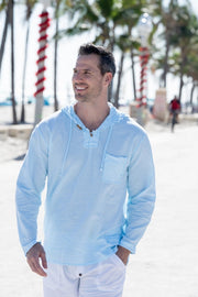 Tuscany Arctic Blue Hoodie-Hoodie-Cotton Natural-S-Urbanheer