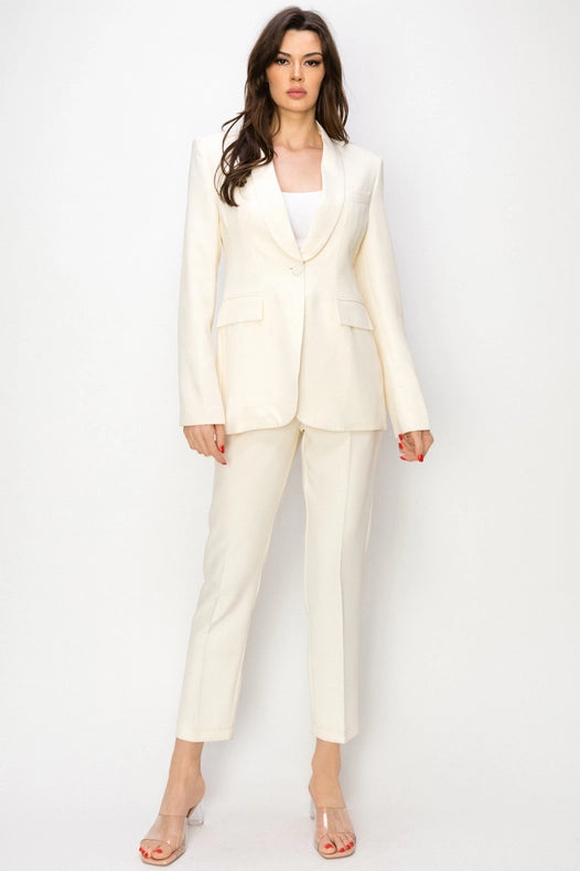 Tuxedo Jacket Off White-Jacket-One n' More Inc.-S-OFF WHITE-Urbanheer