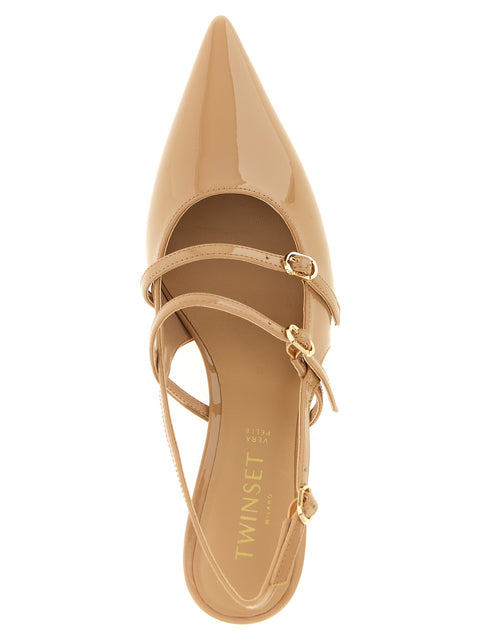 Twin Set Patent Leather Slingback