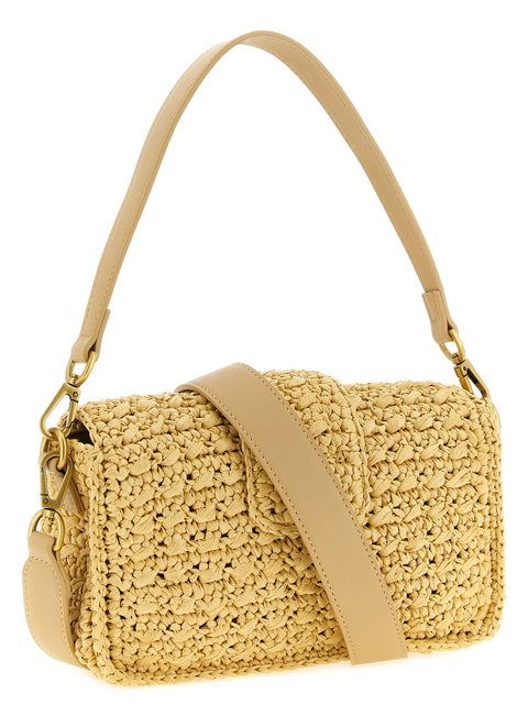 Twin Set Raffia Crossbody Bag