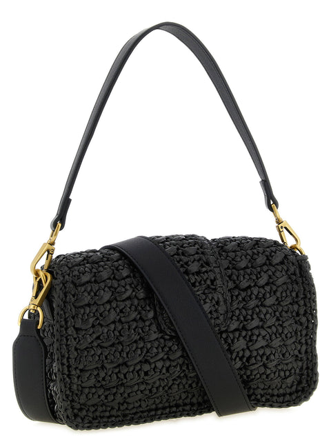 Twin Set Raffia Crossbody Bag