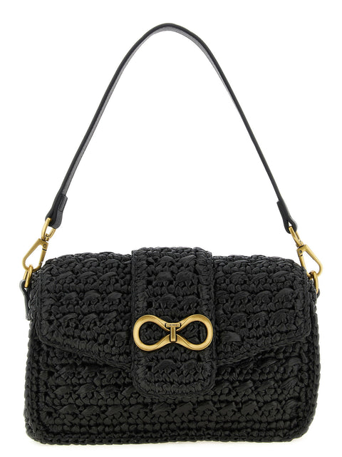 Twin Set Raffia Crossbody Bag