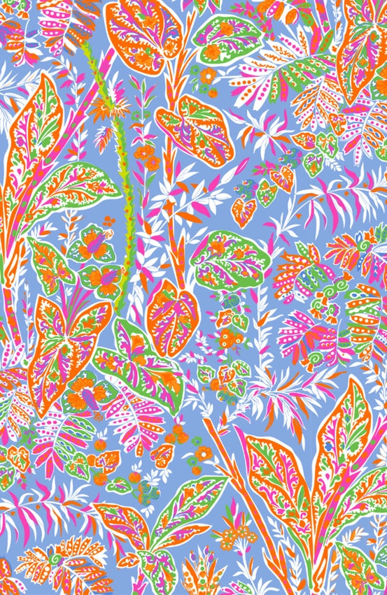 Twirly Whirly Dress - Vintage Vines Periwinkle-Dress-Gretchen Scott LLC-XXS-Periwinkle-Urbanheer