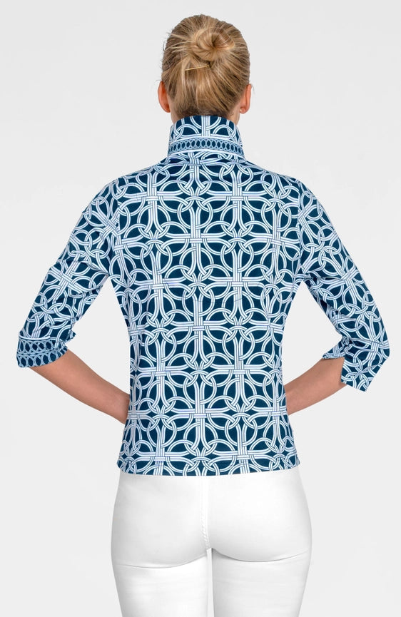 Twist & Shout Top- Ring Toss-Top-Gretchen Scott LLC-XXS-Navy-Urbanheer