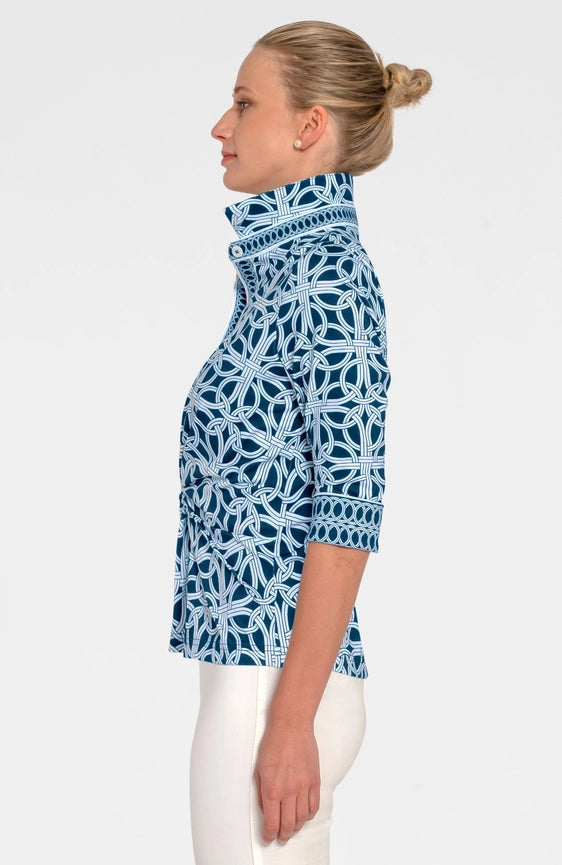 Twist & Shout Top- Ring Toss-Top-Gretchen Scott LLC-XXS-Navy-Urbanheer