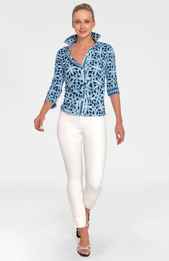 Twist & Shout Top- Ring Toss-Top-Gretchen Scott LLC-XXS-Navy-Urbanheer