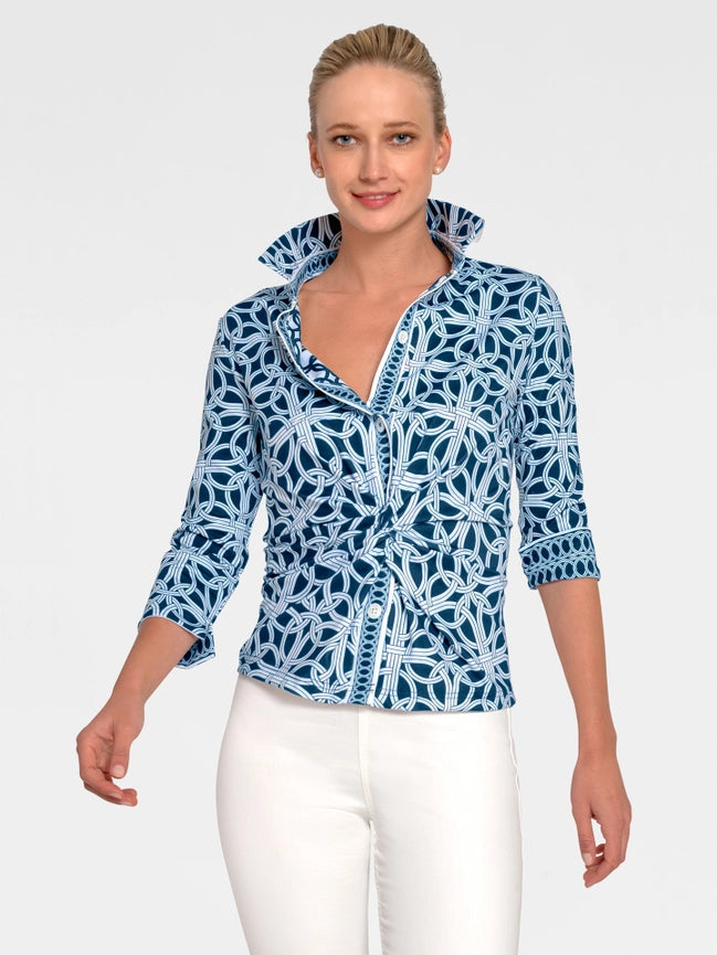 Twist & Shout Top- Ring Toss-Top-Gretchen Scott LLC-XXS-Navy-Urbanheer