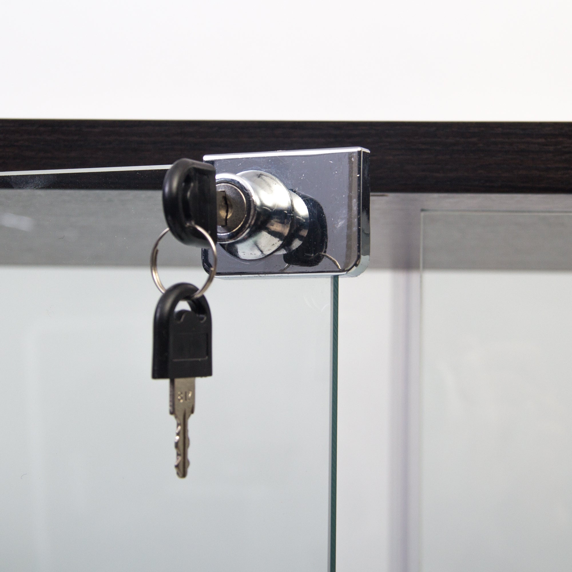 Two-door Glass Display Cabinet 4 Shelves with Door, Floor Standing Curio Bookshelf for Living Room-UH Decor-Default-Urbanheer