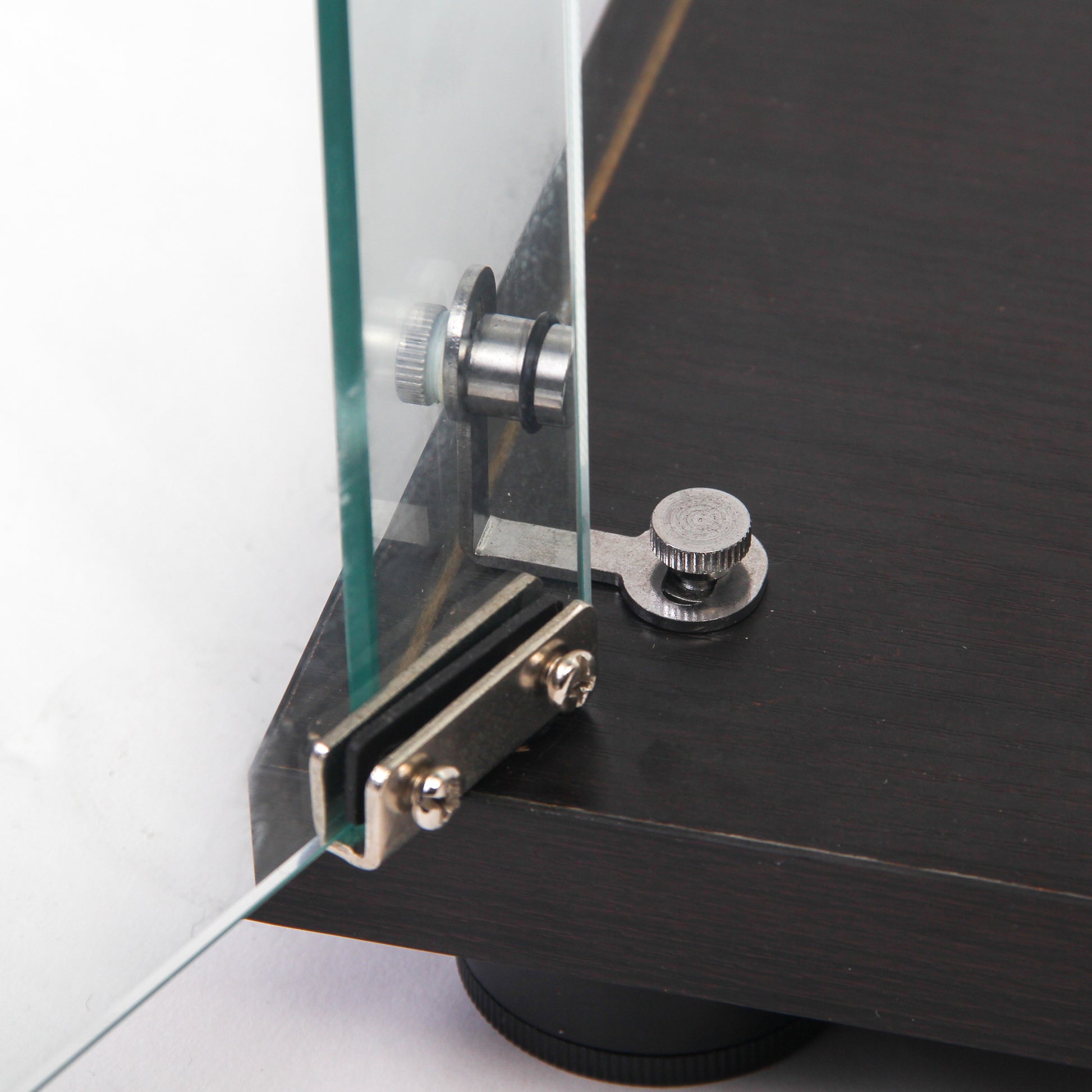 Two-door Glass Display Cabinet 4 Shelves with Door, Floor Standing Curio Bookshelf for Living Room-UH Decor-Default-Urbanheer