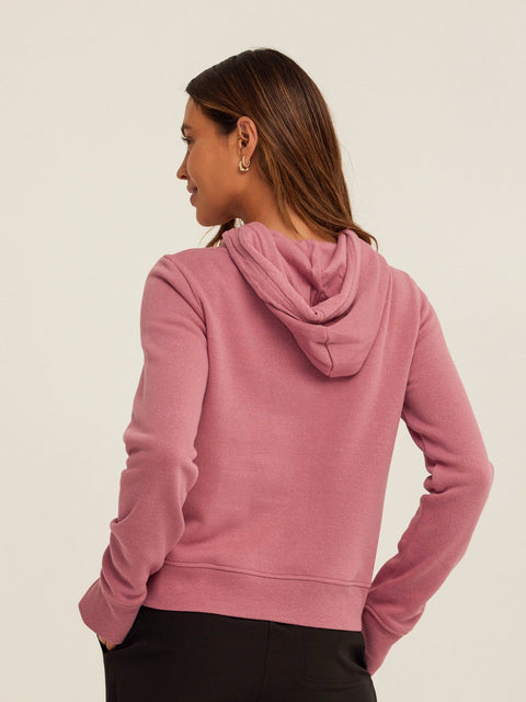 Tyra Triblend Fleece Quarter Zip Hoodie