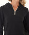 Tyra Triblend Fleece Quarter Zip Hoodie