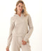 Tyra Triblend Fleece Quarter Zip Hoodie