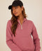 Tyra Triblend Fleece Quarter Zip Hoodie