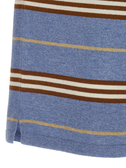 Guest In Residence Striped Rugby Polo Shirt