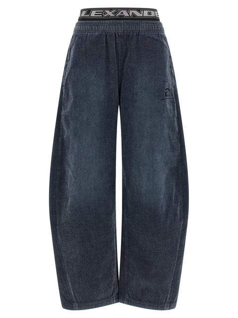 Alexander Wang Denim Pants With Elastic Waistband