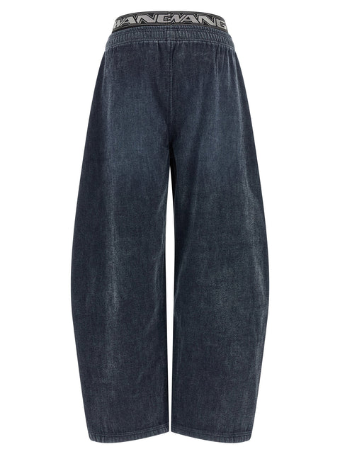 Alexander Wang Denim Pants With Elastic Waistband