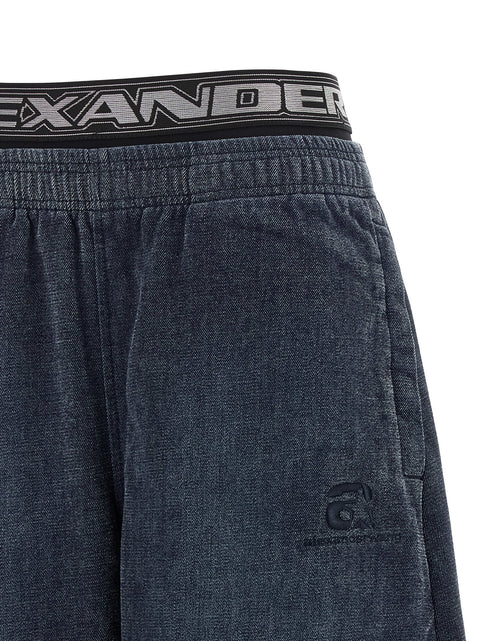 Alexander Wang Denim Pants With Elastic Waistband