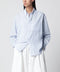 Dunst Light blue striped cotton-blend shirt