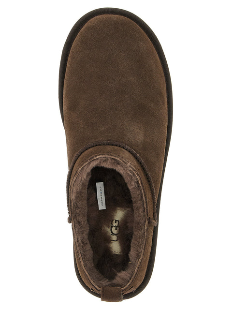 UGG Classic Micro Dark Brown Ankle Boots