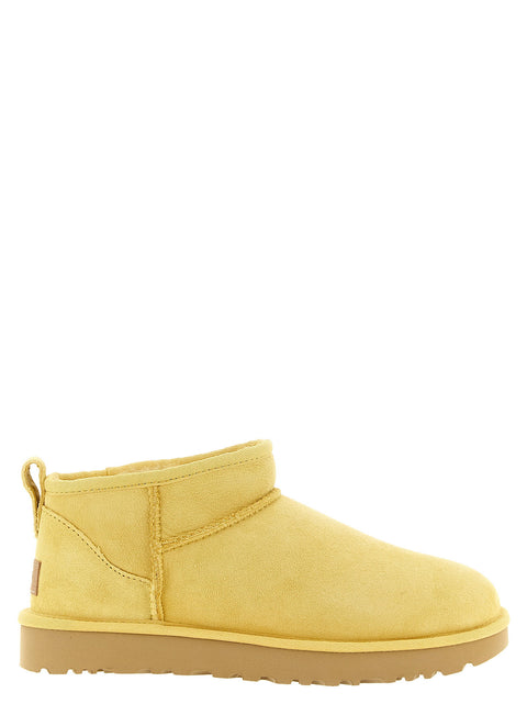 UGG Classic Ultra Mini Yellow Ankle Boots