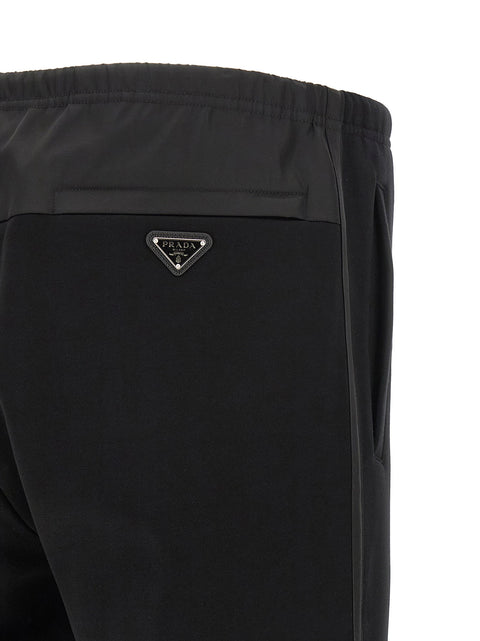 Prada Re-nylon Band Joggers